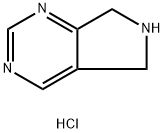 6,7-Dihydro-5H-pyrrolo[3,4-d]pyrimidine hydrochloride Struktur