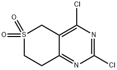 2,4-Dichloro-7,8-dihydro-5H-S,S-di-oxoisothiopyrano[4,3-d]pyriMidine Struktur