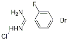 4-Bromo-2-fluorobenzimidamide hydrochloride Struktur