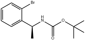 (S)-tert-butyl 1-(2-broMophenyl)ethylcarbaMate Struktur