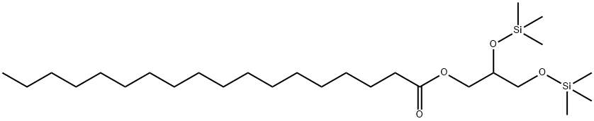 Stearic acid 2,3-bis(trimethylsilyloxy)propyl ester Struktur