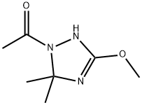 1H-1,2,4-Triazole, 1-acetyl-2,5-dihydro-3-methoxy-5,5-dimethyl- (9CI) Struktur