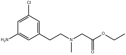 Glycine, N-[2-(3-aMino-5-chlorophenyl)ethyl]-N-Methyl-, ethyl ester Struktur