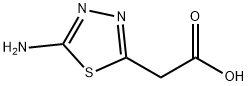 (5-AMINO-[1,3,4]THIADIAZOL-2-YL)-ACETIC ACID Struktur