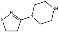 Piperazine, 1-(4,5-dihydro-3-isothiazolyl)- (9CI) Struktur