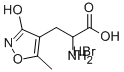 (+/-)-ALPHA-AMINO-3-HYDROXY-5-METHYLISOXAZOLE-4-PROPIONIC ACID HYDROBROMIDE Struktur