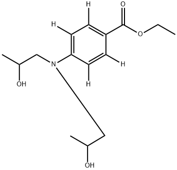 4-[Bis(2-hydroxypropyl)amino]benzoic Acid-d4 Ethyl Ester Struktur