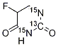 5-Fluorodihydropyrimidine-2,4-dione-13C,15N2 Struktur