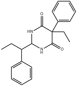 RAC 5-ETHYL-5-PHENYL-2-(1-PHENYLPROPYL)DIHYDROPYRIMIDINE-4,6(1H,5H)-DIONE(MIXTURE OF DIASTEREOMERS) Struktur