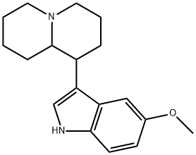 2H-Quinolizine, octahydro-1-(5-methoxy-1H-indol-3-yl)- Struktur