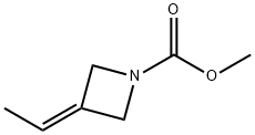 1-Azetidinecarboxylicacid,3-ethylidene-,methylester(9CI) Struktur