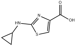 2-(環(huán)丙基氨基)-1,3-噻唑-4-甲酸, 1189749-75-4, 結(jié)構(gòu)式