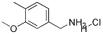 (3-Methoxy-4-Methylphenyl)MethanaMine HCl Struktur