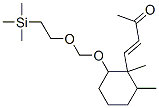 (3E)-4-(1,2-Dimethyl-6-([2-(trimethylsilyl)ethoxy]methoxy)cyclohexyl)- 3-buten-2-one Struktur