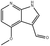 4-Methoxy-1H-pyrrolo[2,3-b]pyridine-3-carbaldehyde Struktur