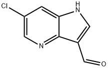 6-chloro-1H-pyrrolo[3,2-b]pyridine-3-carbaldehyde Struktur