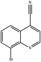 8-bromoquinoline-
4-carbonitrile Struktur