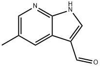 5-Methyl-1H-pyrrolo[2,3-b]pyridine-3-carbaldehyde Struktur