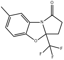 7-Methyl-3a-(trifluoroMethyl)-3,3a-dihydrobenzo[d]pyrrolo[2,1-b]oxazol-1(2H)-one Struktur