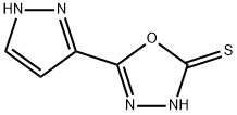 5-(1H-pyrazol-5-yl)-1,3,4-oxadiazole-2-thiol Struktur