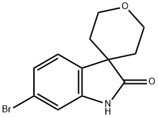 6-BROMO-2',3',5',6'-TETRAHYDROSPIRO[INDOLINE-3,4'-PYRAN]-2-ONE Struktur