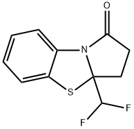 3a-(DifluoroMethyl)-3,3a-dihydrobenzo[d]pyrrolo[2,1-b]thiazol-1(2H)-one Struktur