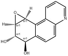 syn-Benzo(f)quinoline-7,8-diol-9,10-epoxide Struktur