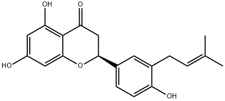 3'-prenylnaringenin Struktur