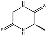 2,5-Piperazinedithione,  3-methyl-,  (S)-  (9CI) Struktur