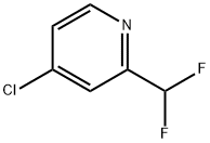 4-Chloro-2-(difluoromethyl)pyridine hydrochloride Struktur