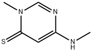 4(3H)-Pyrimidinethione,  3-methyl-6-(methylamino)- Struktur