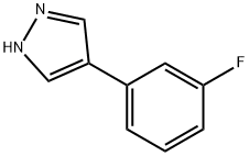 1H-Pyrazole, 4-(3-fluorophenyl)- Struktur