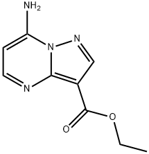 Ethyl 7-aminopyrazolo[1,5-a]pyrimidine-3-carboxylate Struktur