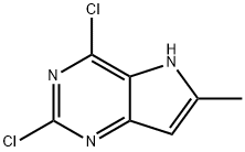 2,4-dichloro-6-Methyl-5H-pyrrolo[3,2-d]pyriMidine Struktur