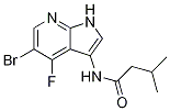 ButanaMide, N-(5-broMo-4-fluoro-1H-pyrrolo[2,3-b]pyridin-3-yl)-3-Methyl- Struktur