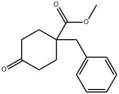 Methyl 1-benzyl-4-oxocyclohexanecarboxylate Struktur