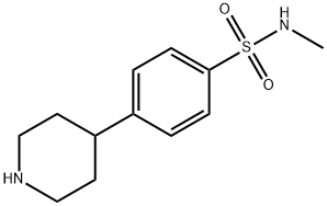 N-METHYL-4-PIPERIDIN-4-YL-BENZENESULFONAMIDE Struktur