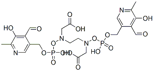 N,N'-bis(pyridoxal-5-phosphate)ethylenediamine-N,N'-diacetic acid Struktur