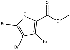 1H-Pyrrole-2-carboxylic acid, 3,4,5-tribromo-, methyl ester Struktur