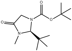 (S)-(-)-1-(TERT-BUTOXYCARBONYL)-2-TERT-BUTYL-3-METHYL-4-IMIDAZOLIDINONE Structure