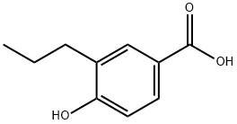 Benzoic acid, 4-hydroxy-3-propyl- Struktur