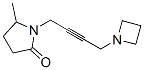 1-[4-(Azetidin-1-yl)-2-butynyl]-5-methylpyrrolidin-2-one Struktur