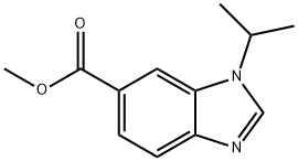 Methyl 1-isopropyl-1H-benzo[d]imidazole-6-carboxylate Struktur