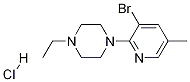 1-(3-Bromo-5-methylpyridin-2-yl)-4-ethylpiperazine hydrochloride Struktur