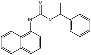 Carbamic acid, 1-naphthalenyl-, 1-phenylethyl ester (9CI) Struktur