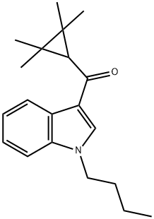 (1-Butyl-1H-indol-3-yl)(2,2,3,3-tetramethylcyclopropyl)methanone Struktur