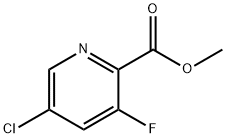 Methyl 5-chloro-3-fluoropyridine-2-carboxylate Struktur