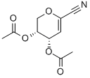 4,5-DI-O-ACETYL-2,6-ANHYDRO-3-DEOXY-D-ERYTHRO-HEX-2-ENONONITRILE Struktur