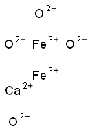 calcium diiron tetraoxide Struktur