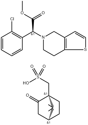 樟腦磺酸氯吡格雷, 120202-68-8, 結(jié)構(gòu)式